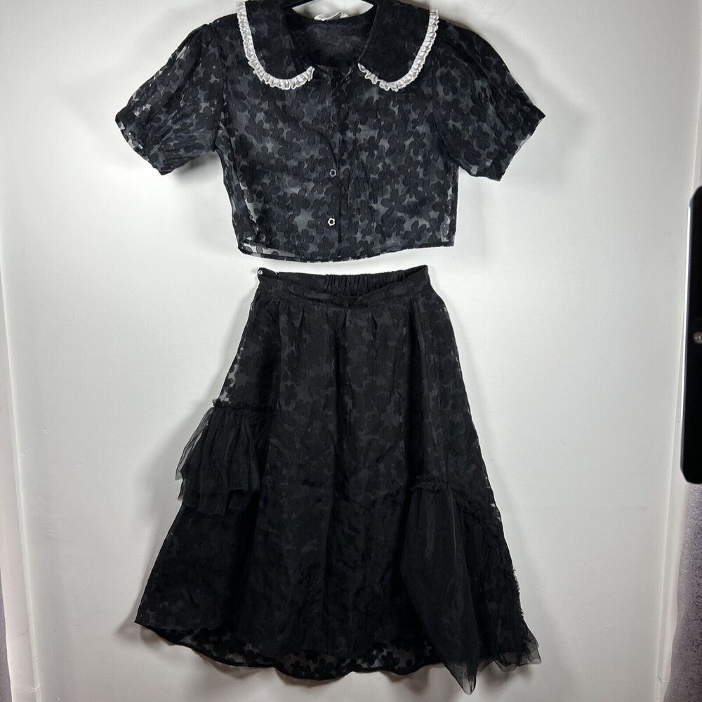 shirt and skirt sets size medium Punk Goth Daisy Costume China Doll